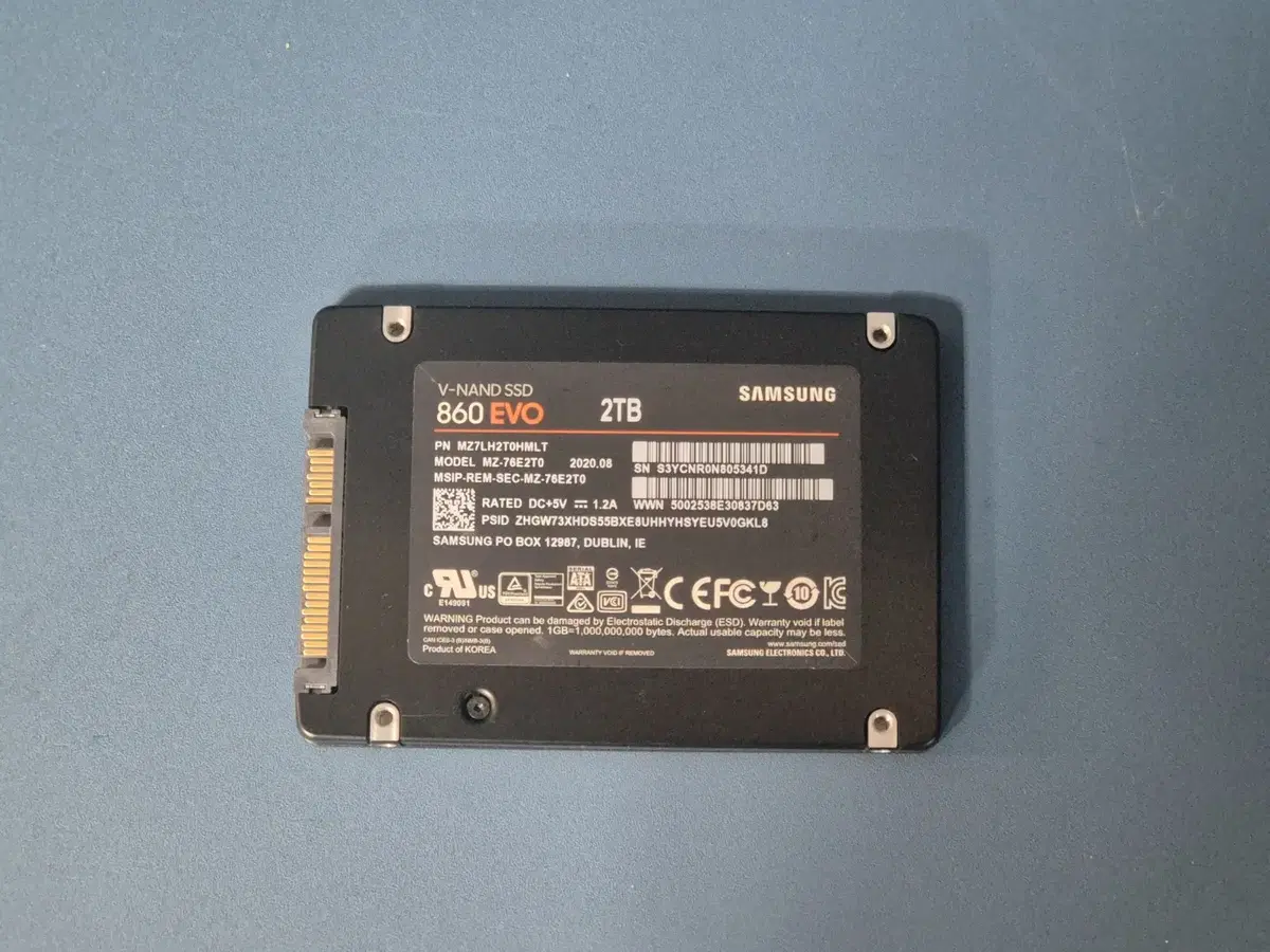 삼성전자 860 EVO 2TB 2테라 SSD SATA